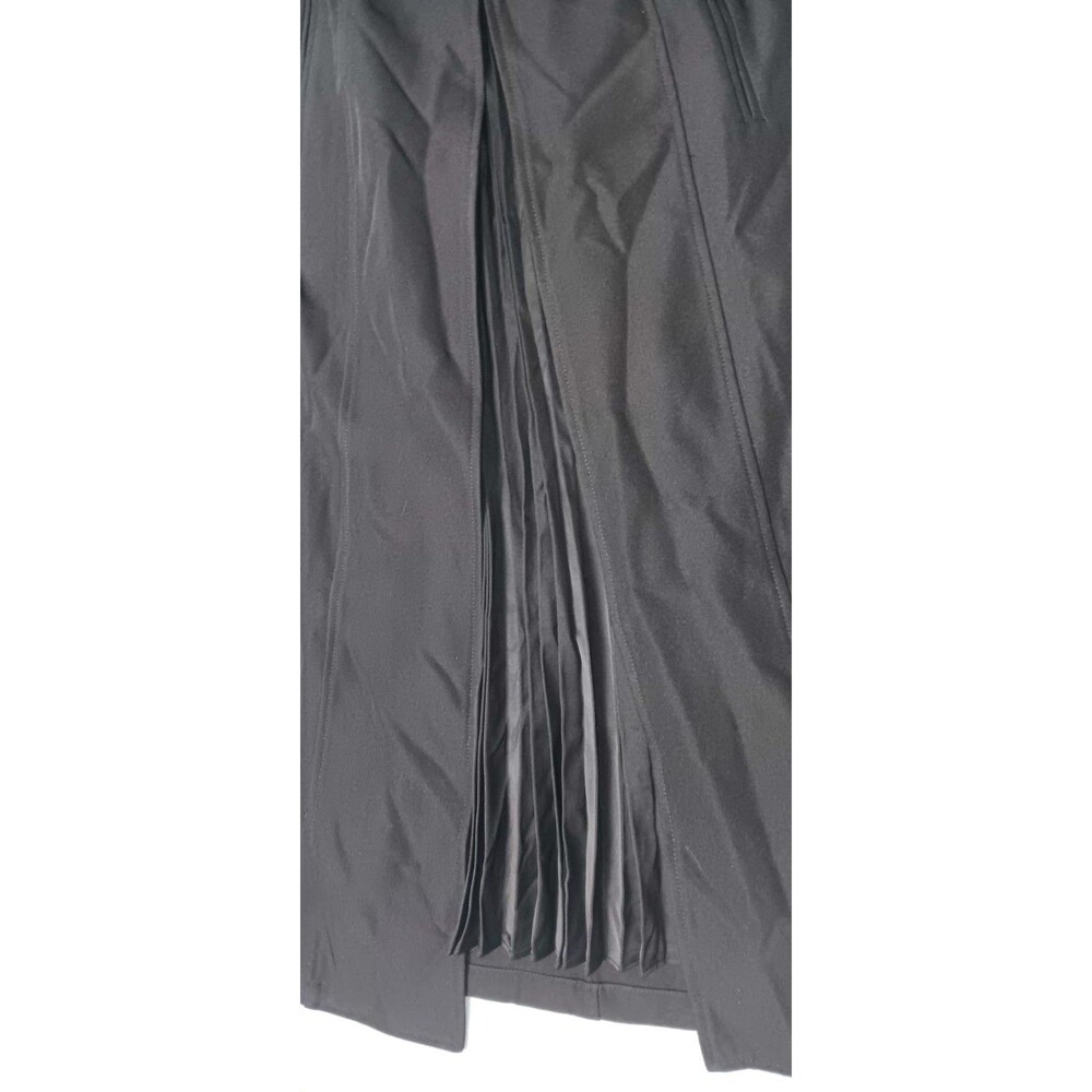 NWT! Commense High Waisted A Line Pleated Midi Skirt S Black Dark Academia Goth - Picture 8 of 14